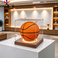 Vitrine de présentation en plexiglas sur mesure, transparente, en acrylique, pour collectionneur de ballons de basket