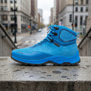 Elkland Hiking Shoes Blue Synthetic Upper Breathable Round Toe Unisex All Seasons Outdoor Use - Product Image 2