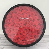 Valentijnsdag Groothandel Luxe Cadeau Ge conserveerde Bloemen Doos Eeuwigdurende Ge stabiliseerde Ge conserveerde Roos in Cadeaudoos