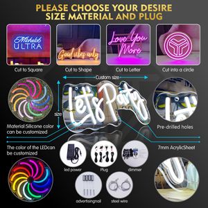 Letrero de Neón LED Acrílico con la Frase '<span class=keywords><strong>Drunk</strong></span> <span class=keywords><strong>Love</strong></span>' para Decoración de Dormitorio, Boda, Compromiso, Aniversario, Fiesta, Bar, Club, Publicidad, Regalo - Product Image 5