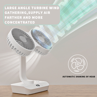 Mini ventilateur de bureau portable USB rechargeable pliable à quatre vitesses, moteur sans balais, autonomie 6-8 heures, en plastique, pour voiture et maison