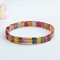 Bracelet en tourmaline colorée Ximang Ximang du Brésil pour femme, vente en gros d'usine, génération S3021105