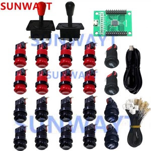 <span class=keywords><strong>Arcade</strong></span> DIY Kit phong cách Mỹ <span class=keywords><strong>push</strong></span> <span class=keywords><strong>button</strong></span> + Joystick + USB Encoder + dây khai thác USB điều khiển cho <span class=keywords><strong>Arcade</strong></span> trò chơi - Product Image 1