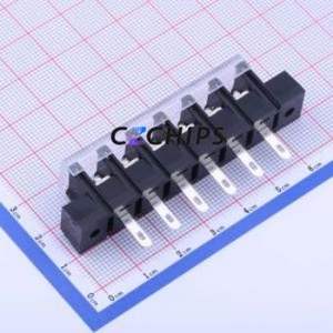 KF38HM-8.25-6P Barrier Terminal Block Through hole Component (THT),P=8.25mm Connector With Cover Plate 8.25mm 1x6P Straight Pin - Product Image 2