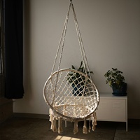 Fauteuil suspendu de style bohème personnalisé en alliage et nylon pour une utilisation en intérieur/extérieur, chambre à coucher, jardin, patio, maternelle