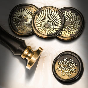 Série Reincarnation Tampon à cire de sceau en laiton gravé pour décoration de journal - Product Image 1