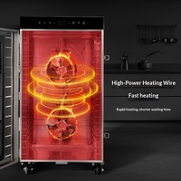 Déshydrateur alimentaire professionnel commercial en acier inoxydable de grande capacité pour la transformation des fruits et légumes