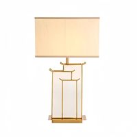 ShangPinShi Nouvelle lampe de table LED chinoise de luxe, texture marbre, lumière d'ambiance haut de gamme pour bureau et chambre