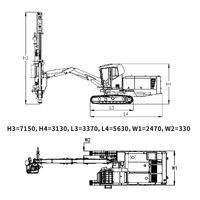 Máquina Perforadora de Roca Portátil con Martillo de Impacto, Tipo Crawler, en Venta