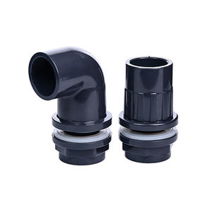Accesorios para tuberías de acuario, adaptador de codo de 90 grados de UPVC con rosca interna para conexión de entrada y salida de agua. - Product Image 1