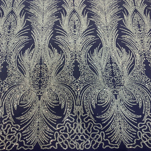 Váy Cưới Màu Trắng Thiết Kế Mới Nhất Mảnh Hình Lục Giác Vải Tuyn Chất Lượng Cao Váy Ren Lưới Kim Sa Lỗ Tròn - Product Image 3