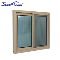 América Popular Rotura de puente térmico aluminio diseño gráfico Acero inoxidable Horizontal moderno puerta corredera aluminio ventanas de aluminio