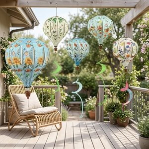Globo Aerostático Moderno de Una Pieza, Telescópico, de Tela, Estilo Jardín, Giratorio, Decoración Colgante para Jardín Exterior, Superventas - Product Image 1