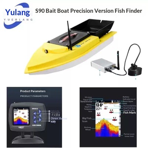 Bateau à appât sans balais 12V 60000mAh Télécommande 500m Hélice 65mm 4 pales Retour automatique GPS Pêche à la carpe Livraison d'appât Tirage de filet OEM - Product Image 1