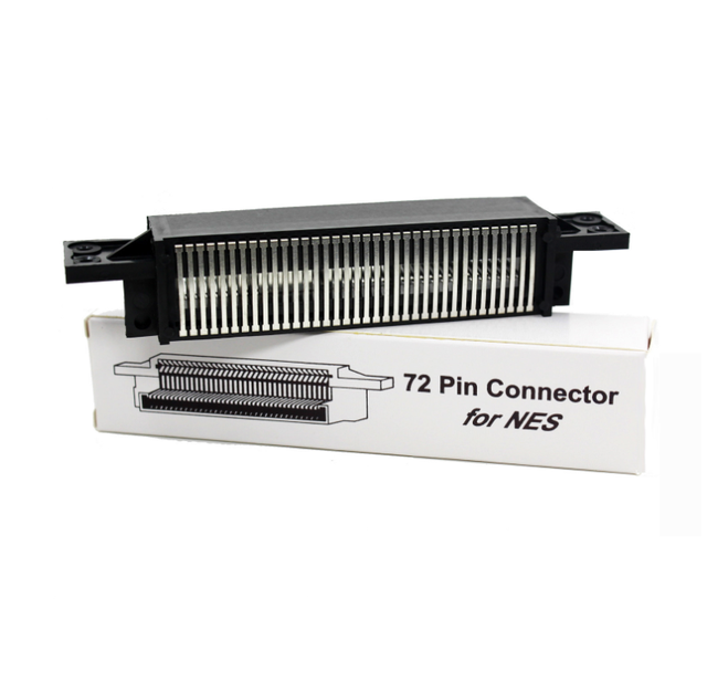 2024  Connector Adapter 72 Pin for Nintendo NES Entertainment System Replacement Part  Game Cartridge Card Slot Socket