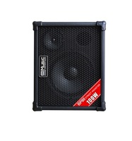 Amplificateur extérieur rechargeable en acier inoxydable 100W avec égaliseur 3 bandes pour basses, voix, karaoké et guitare acoustique