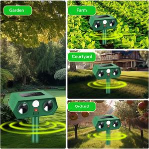 Repelente Ultrasónico de Animales para Exteriores, Ecológico, con Sensor de Movimiento para Escarabajos, Murciélagos e Insectos, Funciona con Batería, Venta al Por Mayor - Product Image 5