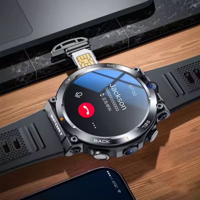 Hot Selling 4G 5G Smart Watch H18 WiFi GPS HD Camera Video Call NFC 8+128GB 900MAH Battery Android Sport Smart Watch