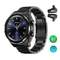 Nuevo Reloj Inteligente con Pantalla de 1.28 Pulgadas, Auriculares Inalámbricos Estéreo HIFI 2 en 1, Reloj Inteligente con Llamadas Telefónicas BT y Auriculares