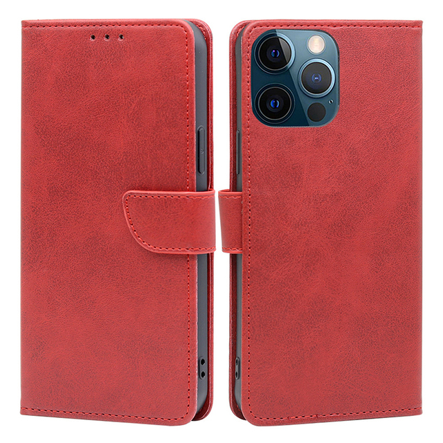 Vintage Flip Pu Leather Wallet Case With Viewing Stand & 3 Card Holder for Iphone 6 7 8 X XS XR 11 12 13 14 15 Pro Max