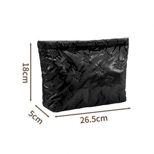 Bolsa de Cosméticos Impermeable Fácil de Limpiar, Bolsa de Maquillaje con Lazo para Mujeres y Niñas, Organizador de Artículos de Aseo para Viaje - Product Image 6