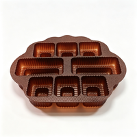 Plateau d'insertion thermoformé en plastique de qualité alimentaire, écologique et personnalisé, pour emballage de boîte cadeau de biscuits et chocolats, moulé à 10 cavités