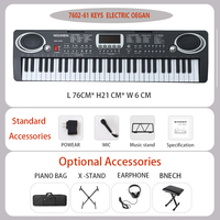 Wholesale 61 Keys Electronic Organ for Kids Multi-Function Keyboard Instruments Piano Toys
