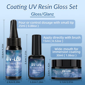 Résine <span class=keywords><strong>de</strong></span> trempage transparente effet verre TIMESRUI, à séchage rapide, liquide haute brillance pour plâtre, gypse, terrazzo et artisanat en résine - Product Image 2