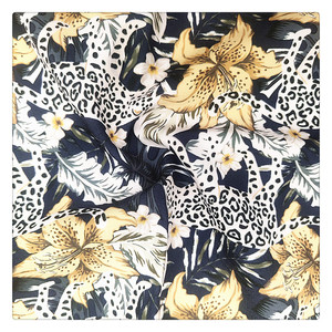 Nhà Máy Nhiệt đới in georgette vải 100% Viscose rayon crepe in kỹ thuật số cho cô gái OEM/T/t khách hàng chấp nhận - Product Image 2