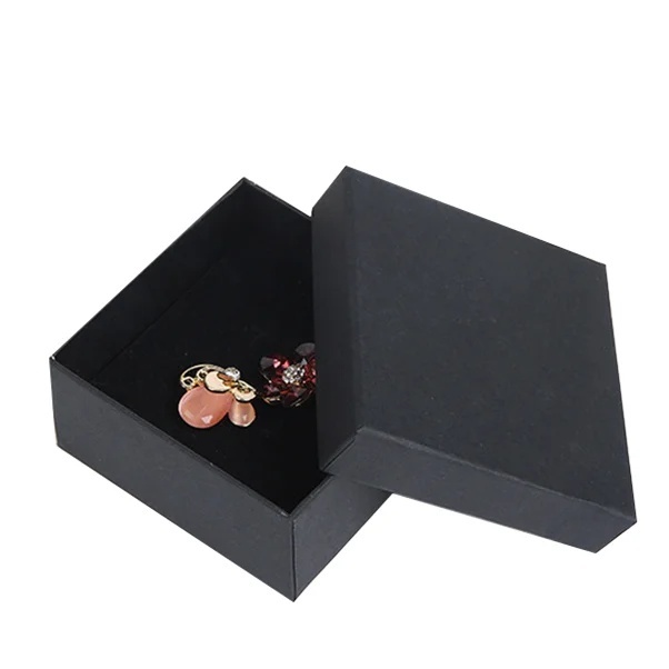 Paper Small Jewelry Box Custom Size Fancy Luxury Boxes with Foam Inserts Earring Box Packaging