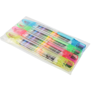 BECOL卸売 多色 クリエイティブ キュート クレヨン 無毒 20色 プライベートラベル キッズ クレヨン スティック 絵画用 - Product Image 5