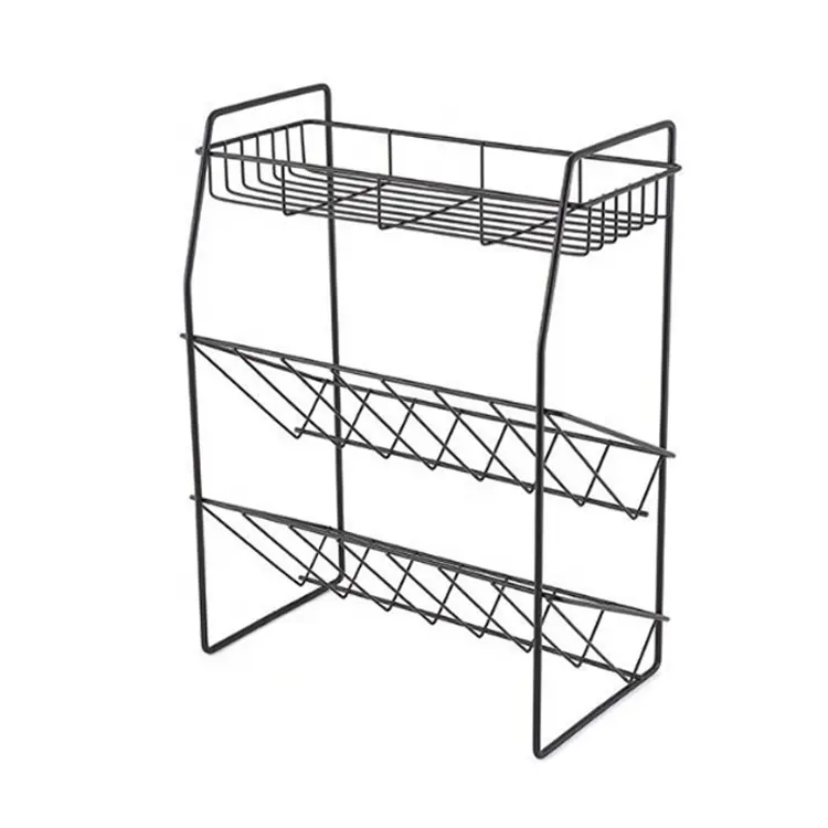 Kitchen storage organizer spice rack wall mount shelf rotating spice rack