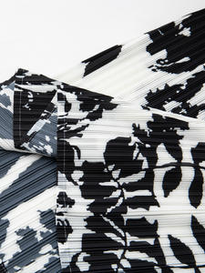 Miyake femmes été jupe élégant haut de gamme plissé Design nouveau à la mode imprimé léopard lumière luxe Style français grande taille - Product Image 3