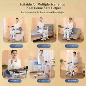 <span class=keywords><strong>Chaise</strong></span> <span class=keywords><strong>de</strong></span> transfert <span class=keywords><strong>de</strong></span> patient à levage vertical <span class=keywords><strong>hydraulique</strong></span>, 180 °   <span class=keywords><strong>Chaise</strong></span> <span class=keywords><strong>de</strong></span> <span class=keywords><strong>douche</strong></span> inclinable pour soins à domicile - Product Image 3