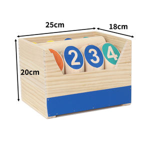 <span class=keywords><strong>Jeu</strong></span> de <span class=keywords><strong>quilles</strong></span> en bois, <span class=keywords><strong>jeu</strong></span> de <span class=keywords><strong>quilles</strong></span> de jardin, <span class=keywords><strong>jeu</strong></span> de bowling en plein air, <span class=keywords><strong>jeu</strong></span> de blocs numérotés de 12 pour les enfants pour apprendre les mathématiques et les compétences sociales - Product Image 2