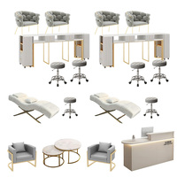 Grande Promotion Nouveaux Designs Lit de Lavage Moderne de Luxe Lumière Fauteuil Bac à Shampooing Prix de Gros Ensemble Mobilier de Salon