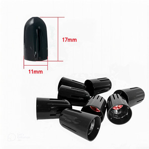 Tire Valve Caps Plastic Rubber American Style Tubeless <b>TPMS</b> Dust Covers One Gray One Black General Size OEM Customization - Product Image 2