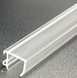 Glas Kunststoff PVC Gummi wasserdichte Randschutzgitter klar Kunststoff Duschtür Dichtungsstreifen