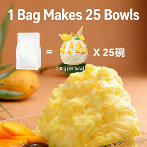 Poudre de <span class=keywords><strong>glace</strong></span> flocon de neige, texture lisse, faible teneur en sucre, idéale pour les friandises estivales, prix de gros pour les vendeurs de rue, crème glacée aromatisée - Product Image 4