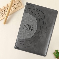 Carnet de notes promotionnel personnalisé en cuir cousu, couverture rigide A5, pour le bureau et les affaires