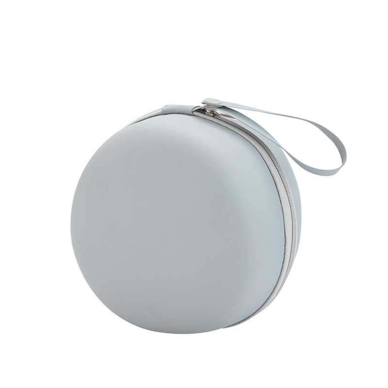 Boîte de rangement circulaire en cuir EVA