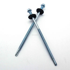 Tornillos Autoperforantes de Acero Galvanizado Métrico, Cabeza Avellanada, Rosca Doble con Arandela de EPDM para Paneles Sándwich - Product Image 5