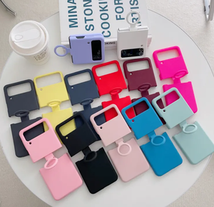<span class=keywords><strong>Coque</strong></span> de téléphone en <span class=keywords><strong>silicone</strong></span> liquide antichoc de haute qualité pour Samsung <span class=keywords><strong>Z</strong></span> <span class=keywords><strong>Flip</strong></span> 3 <span class=keywords><strong>4</strong></span> 5 6 avec support anneau au design mignon et tendance - Product Image 3