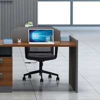 Nouveau mobilier de bureau de direction contemporain, luxueux, durable et écologique, ensemble de bureaux et chaises de direction pour 4 personnes, style Z, en particules