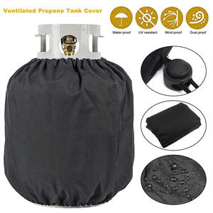 Housse de protection coupe-vent pour bouteille de gaz propane d'extérieur, tissu Oxford noir 420D pour réservoirs domestiques - Product Image 5