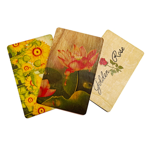 Customized Wooden Full Color Printing Business Gift Card Best Quality Wood Membership Card