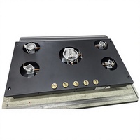 Table de cuisson à gaz 5 brûleurs en pierre frittée pour cuisinières en ardoise, surface de cuisine intégrée en fonte pour hôtels et foyers