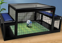 Table de football de table OEM avec deux buts et filet latéral fermé pour jeux de fête/location, certification CE