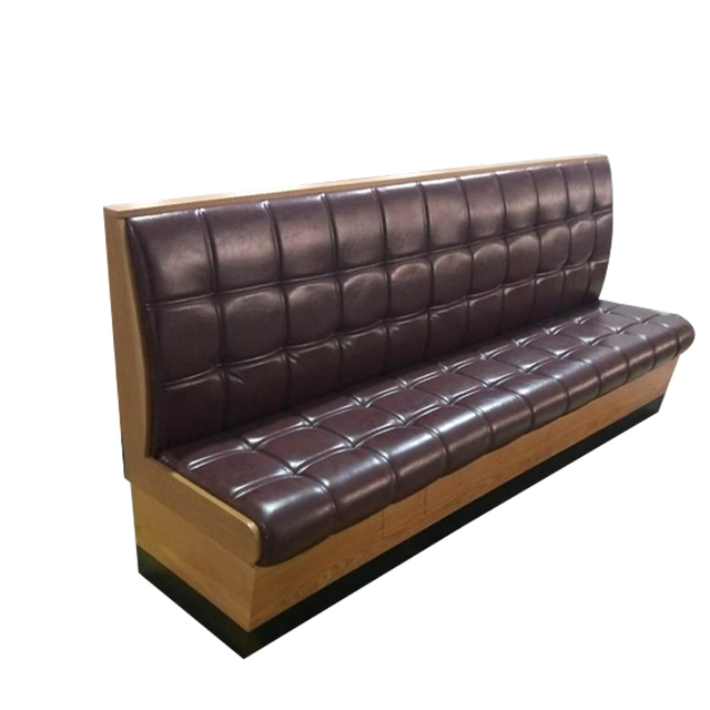 Yinma Factory Price Luxury Wood Modern Commercial Restaurant Sofa Booth Seating Fast Food Booth