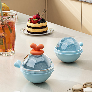 Rongda Amngent Ice Ball Mold Silicone Round Freeze Mold For Kitchen Storage With Lid Colorful Design - Product Image 4
